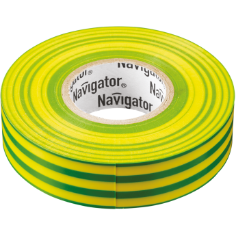 Изолента ПВХ NAVIGATOR 15мм 20м желто-зеленый