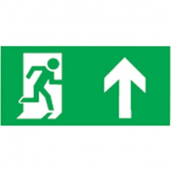 Аварийная наклейка NAVIGATOR серии NL-310H90NEF07-E38 "Направление к эвакуационному выходу направо вверх"