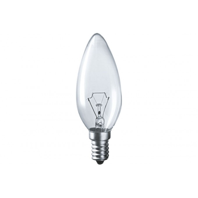 Лампа накаливания декоративная NAVIGATOR ДС 40вт B35 230в Е14 (свеча) 94303 NI-B