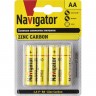 Батарейки NAVIGATOR серии солевые NBT-NS-R6-BP4
