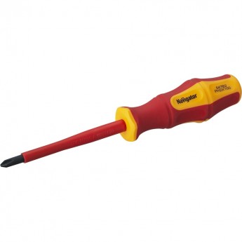 Отвертка диэлектрическая с высоким крутящим моментом NAVIGATOR серии NHT-OTD03-PH2-100 Отвертка диэлектрическая с высоким крутящим моментом NAVIGATOR серии NHT-OTD03-PH2-100