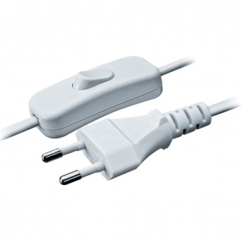 Шнур сетевой NAVIGATOR с выключателем серии NPS-FS-170-2x0.5-WH 1.7M белый
