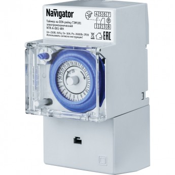 Таймеры NAVIGATOR DIN-рейку NTR-A-D01-GR