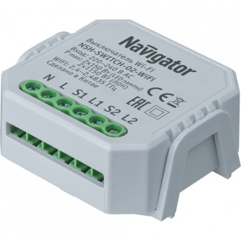 Умный выключатель Navigator NSH-SWITCH-02-Wi-Fi Умный выключатель Navigator NSH-SWITCH-02-Wi-Fi